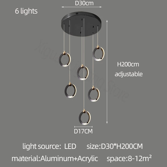 Contemporary Hanging Light for Dining & Kitchen
