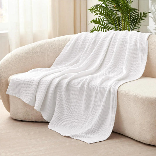 Lightweight All-Season Throw Blanket