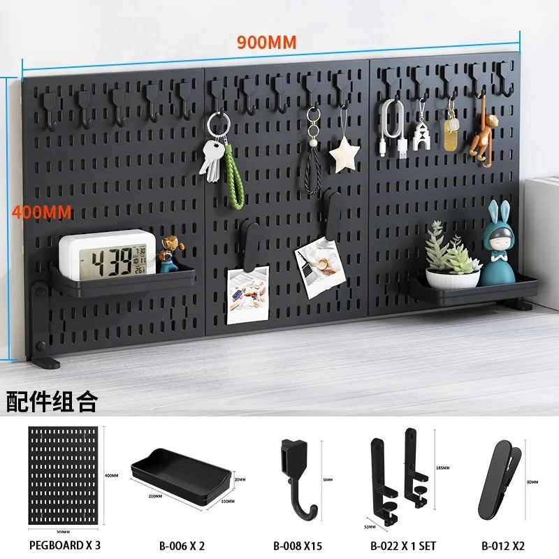 Desktop Pegboard Storage Organizer Kit