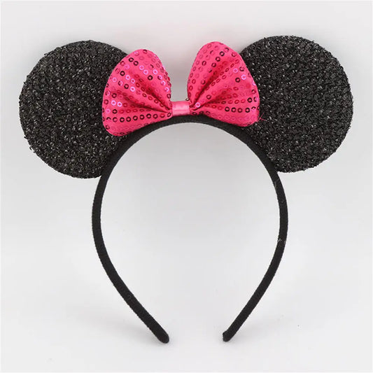 Minnie Mouse Ears Sequin Headband