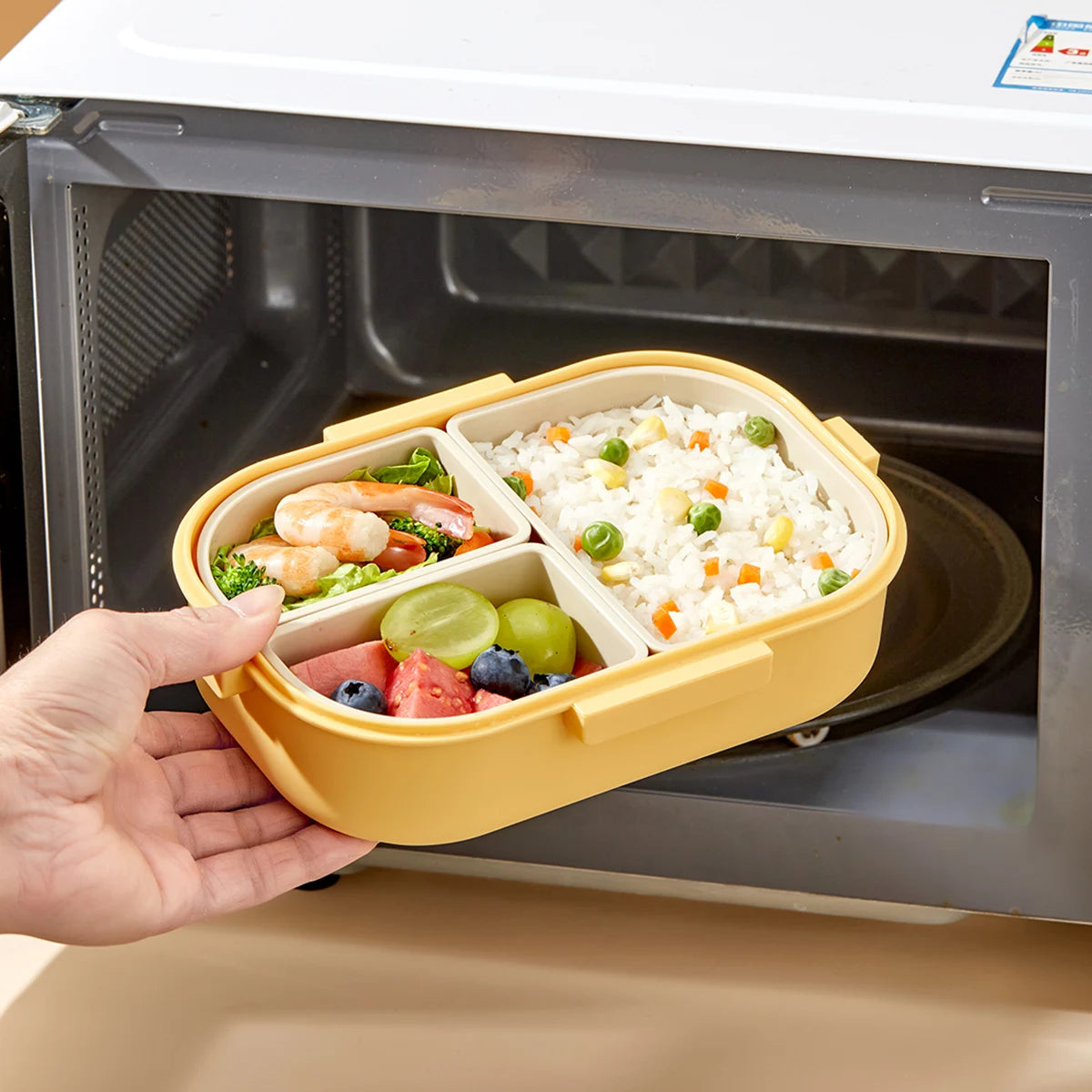 Compartment Lunch Box – Portable Microwave-Safe Food Container