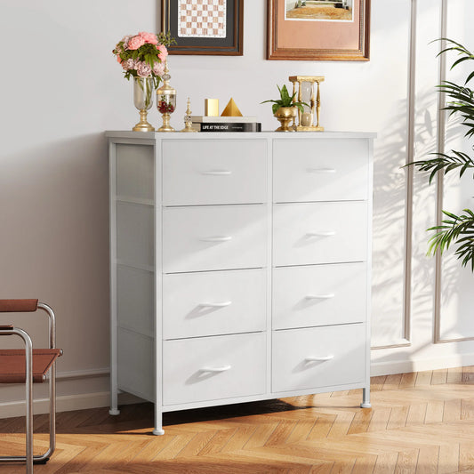 8-Drawer Fabric Dresser Storage Cabinet