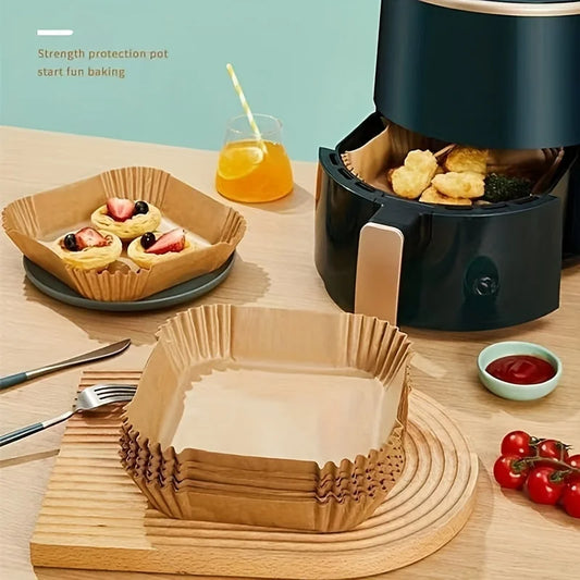 50PCS Non-Stick Air Fryer Paper Liners