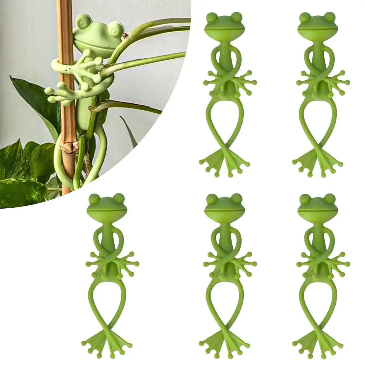 Cute Frog Plant Support Clips
