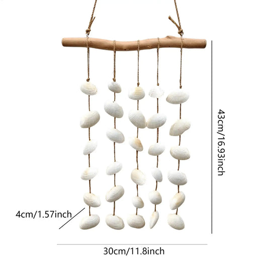 Boho Seashell Wall Hanging – Beach Home Décor