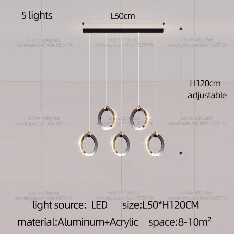 Contemporary Hanging Light for Dining & Kitchen