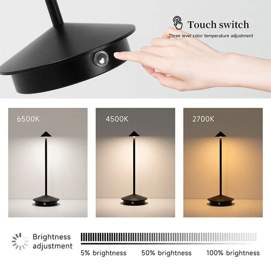 Dimmable 3 Colour Touch Bedside Light