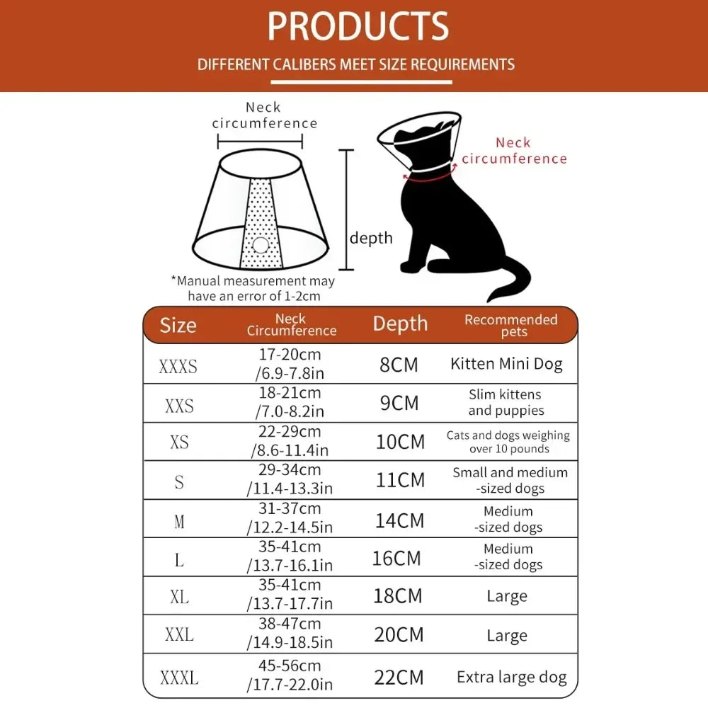 Pet Recovery Cone Collar