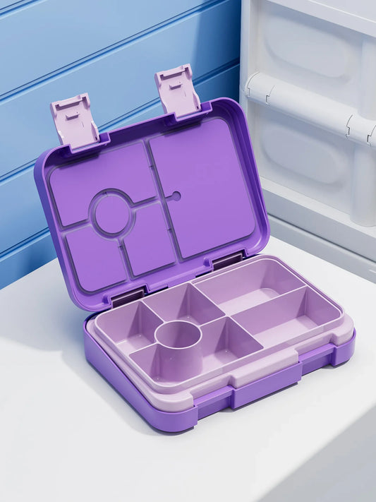 Kids Bento Lunch Box – Microwave Safe Leak-Proof Food Container for School, Travel & Snacks