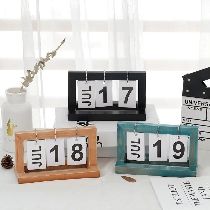 Vintage Wooden Calendar