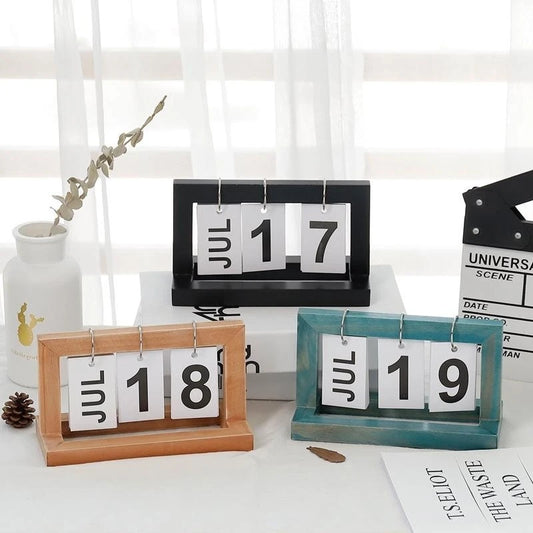 Vintage Wooden Calendar