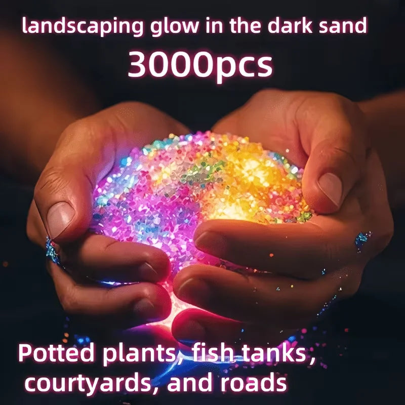 3000PCS Glow in the Dark Decorative Sand