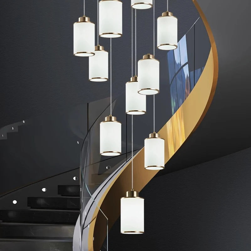 Luxury Staircase & Dining Room Ceiling Light