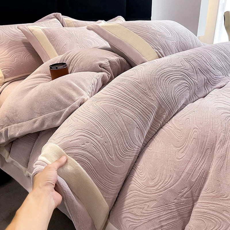 Luxury Milk Velvet Duvet Cover Set