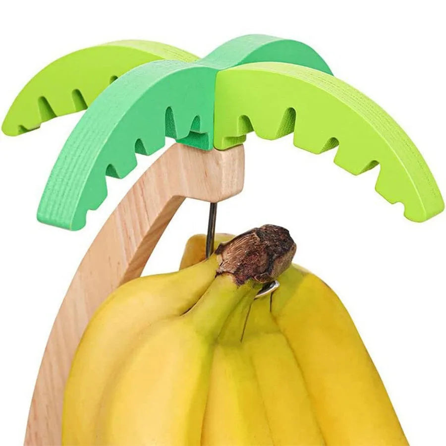 Wooden Banana Hanger Stand