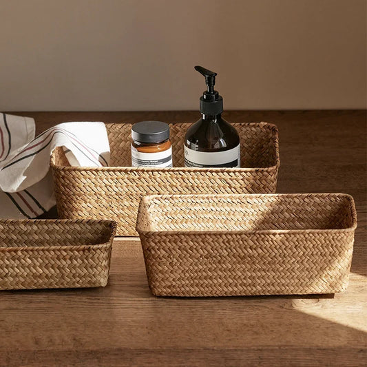 Handwoven Seagrass Storage Basket