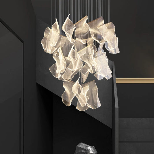 Modern LED Spiral Chandelier