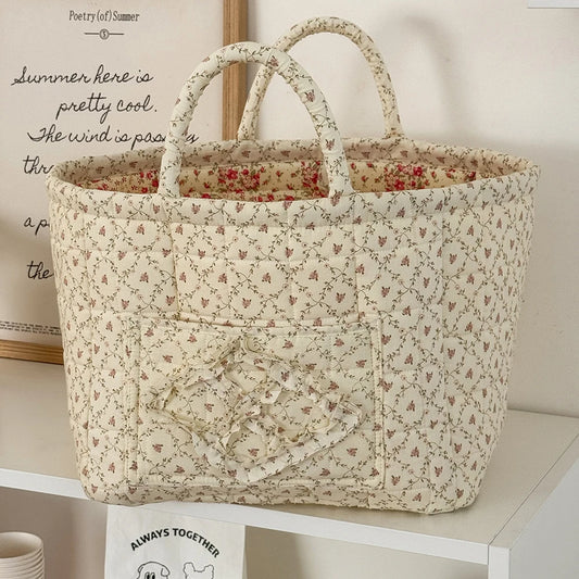 Floral Foldable Storage Basket