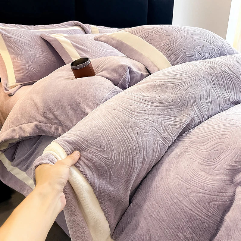 Luxury Milk Velvet Duvet Cover Set