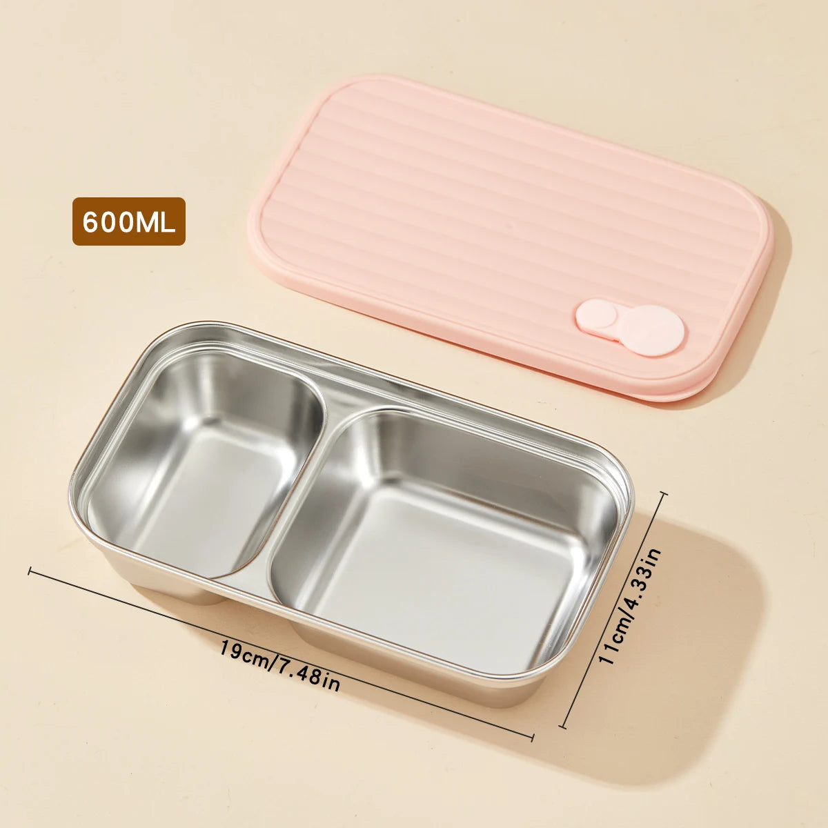 Stackable Leak-Proof Food Container for Meals, Fruits & Salads