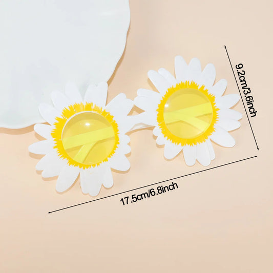 Tropical Luau Party Glasses Photo Props Set