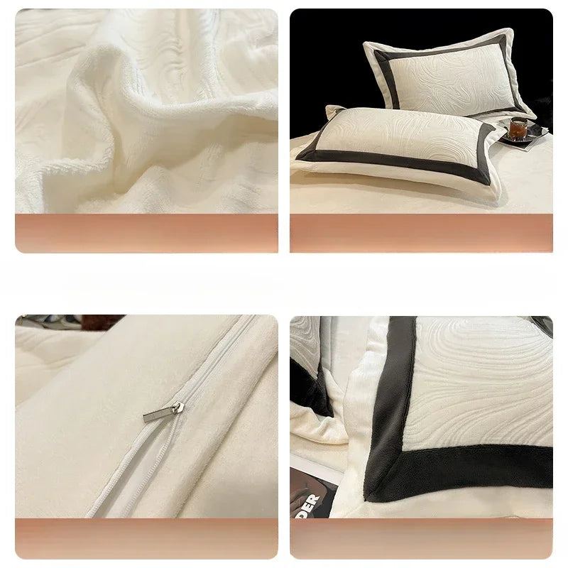 Luxury Milk Velvet Duvet Cover Set