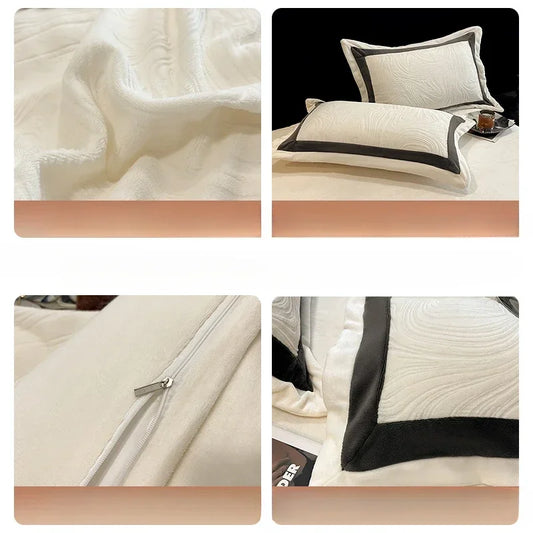 Luxury Milk Velvet Duvet Cover Set