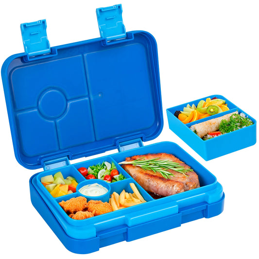 Kids Bento Lunch Box – Microwave Safe Leak-Proof Food Container for School, Travel & Snacks
