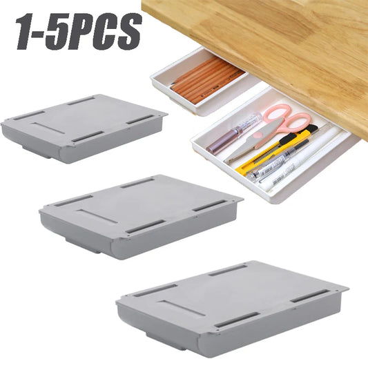 Hidden Under Desk Drawer Organizer