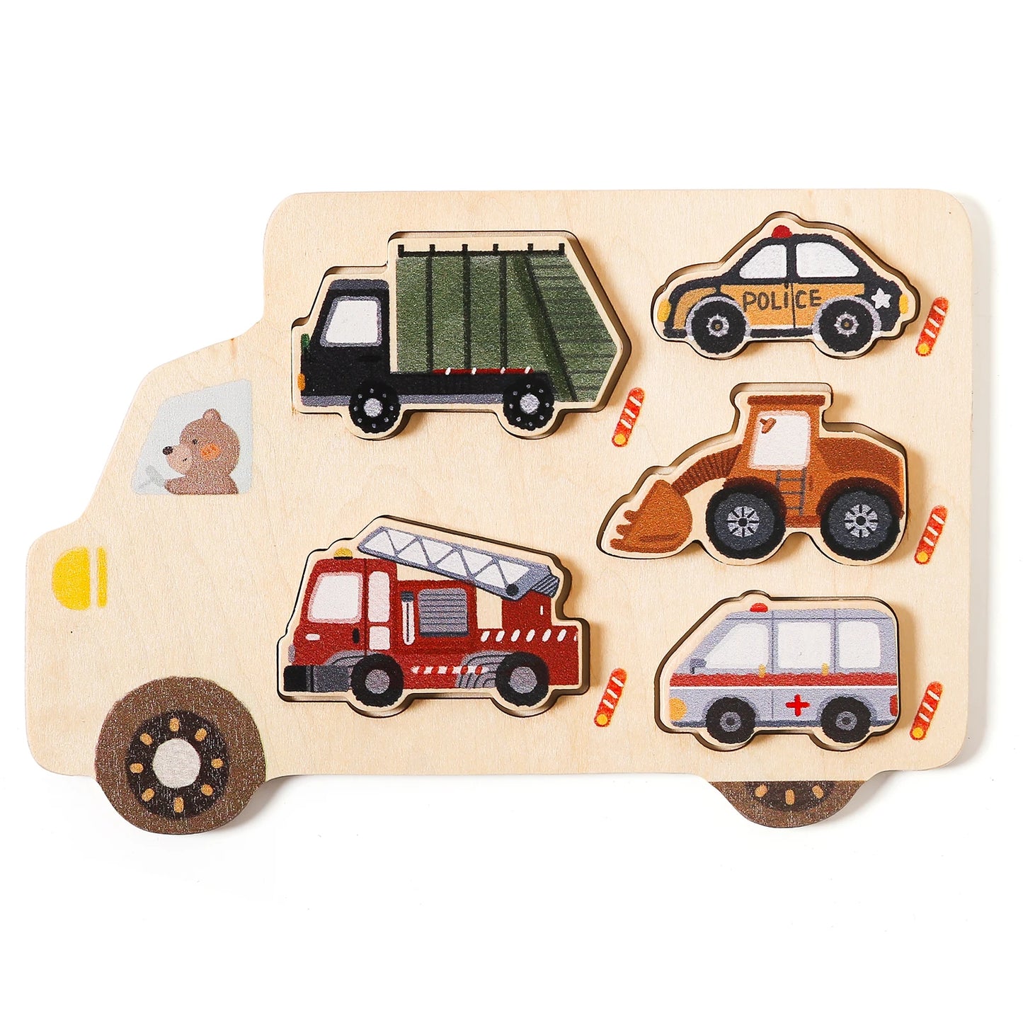 Wooden 3D Car Puzzle