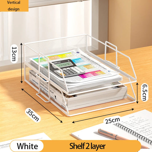 Office File Box Desktop A4 Document Organizer