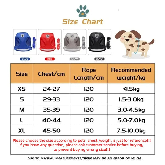 Reflective Cat Harness & Leash Set
