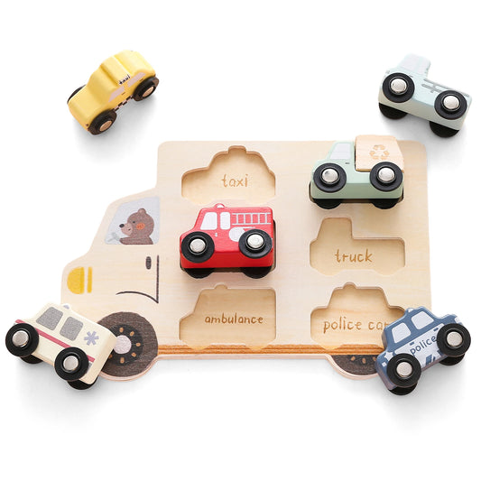 Wooden 3D Car Puzzle