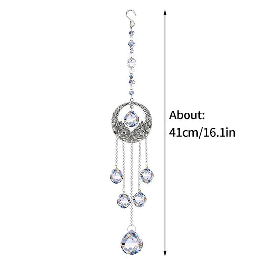 Crystal Suncatcher Wind Chime Hanging Pendant