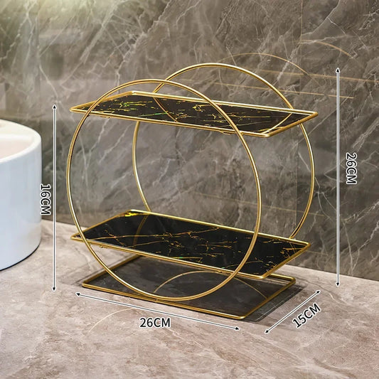 2-Tier Bathroom Countertop Cosmetic Organiser
