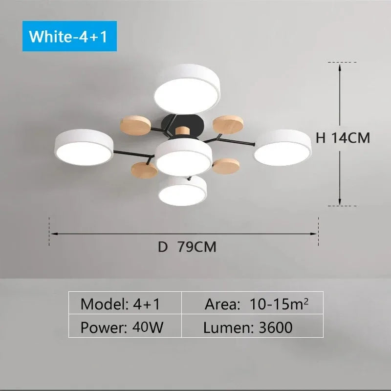 3 Colour Ceiling Light for Living Room & Bedroom