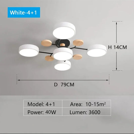 3 Colour Ceiling Light for Living Room & Bedroom