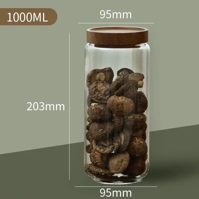 Glass Airtight Storage Bottle Jar
