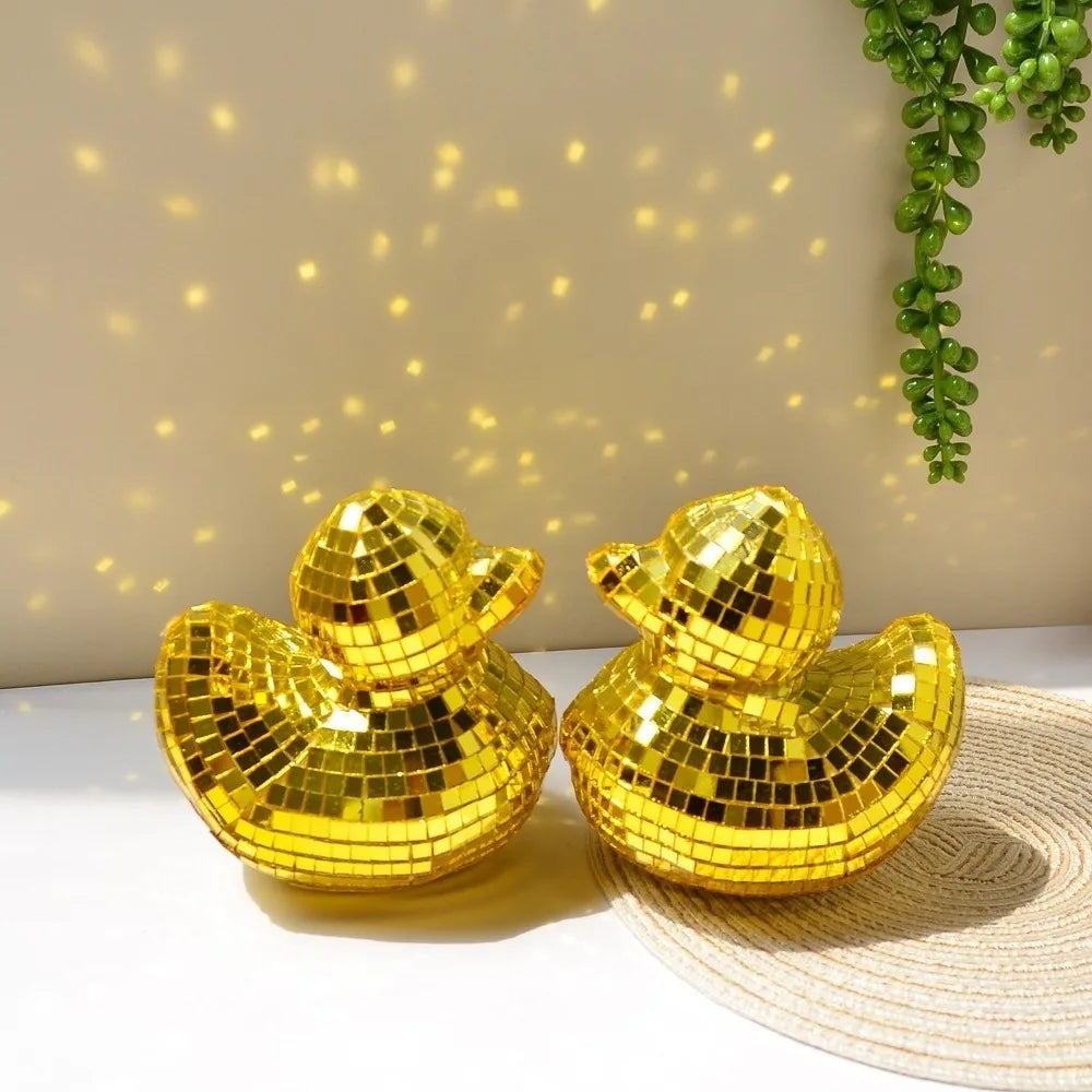 Disco Mirror Duck Decorative Ornament