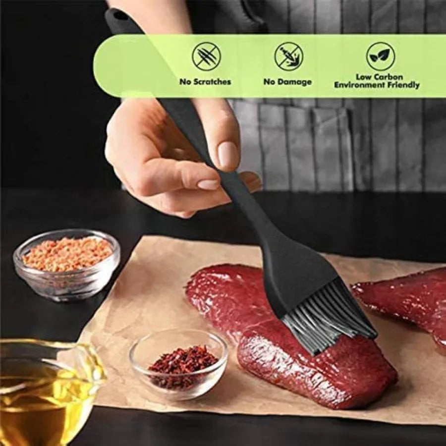 2-Piece Silicone Pastry & Basting Brush Set