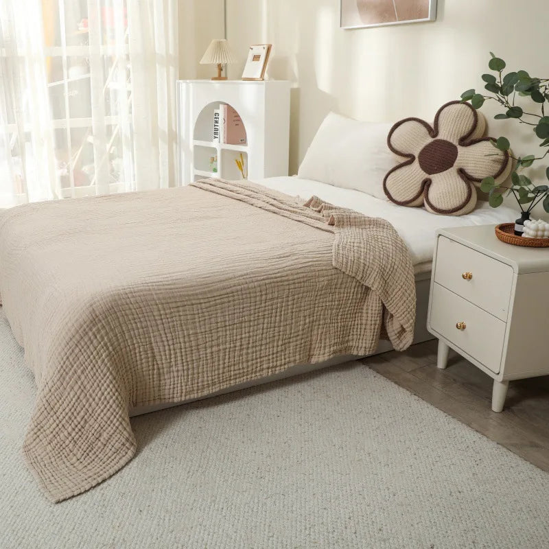Lightweight All-Season Throw Blanket