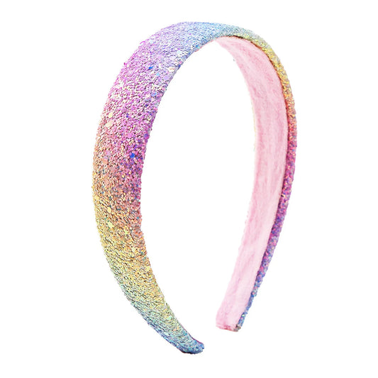 Princess Glitter Wide Headband