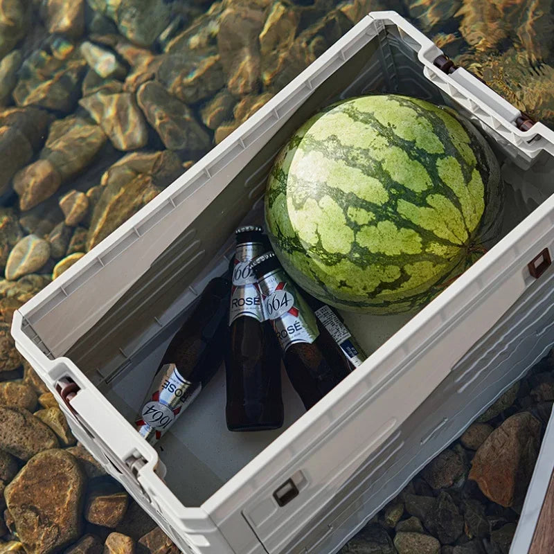 Foldable Outdoor Camping Storage Box with Lid