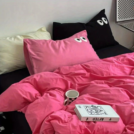 Cute Duvet Cover Set with Bed Sheet & Pillowcases