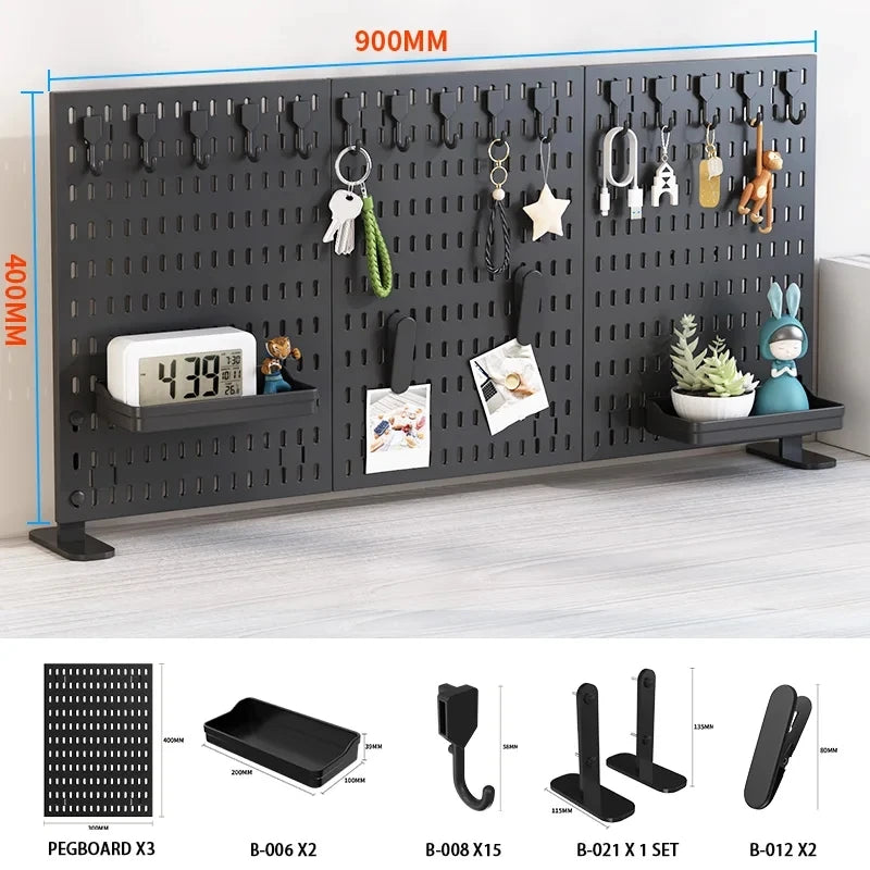 Desktop Pegboard Storage Organizer Kit