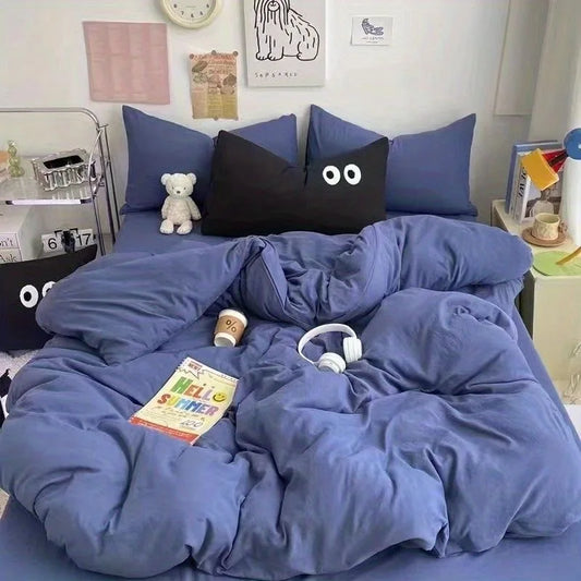 Cute Duvet Cover Set with Bed Sheet & Pillowcases