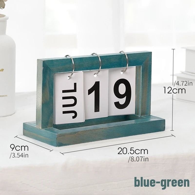 Vintage Wooden Calendar