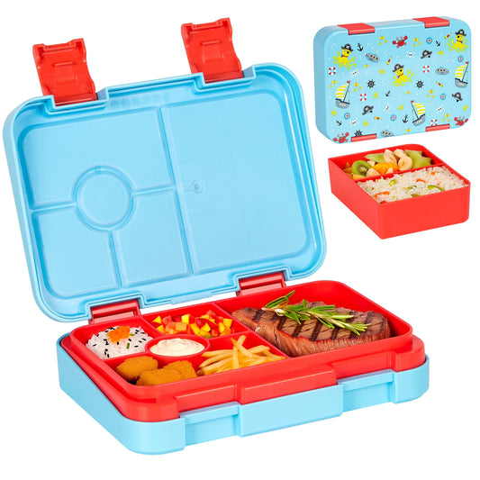 Kids Bento Lunch Box – Microwave Safe Leak-Proof Food Container for School, Travel & Snacks
