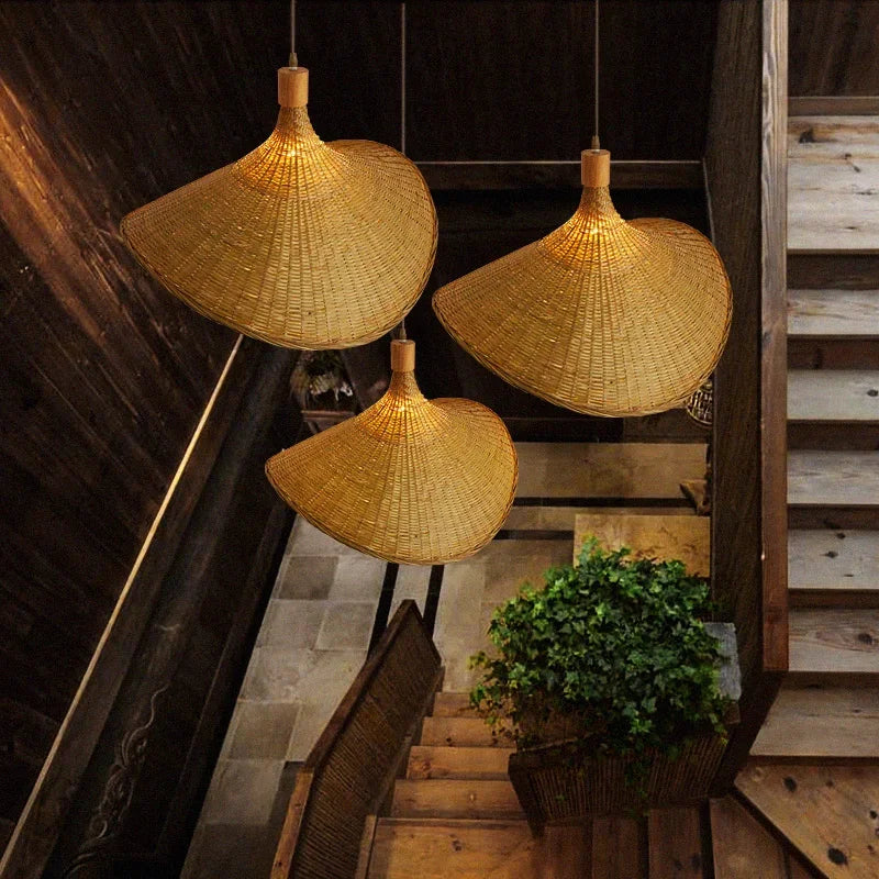 Handwoven Bamboo Pendant Light