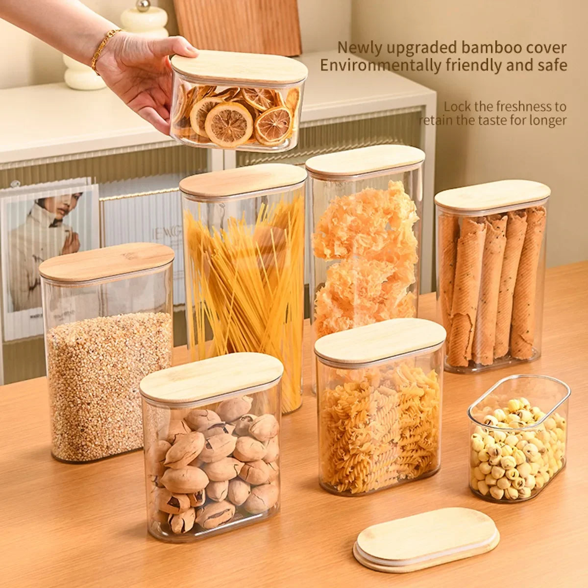 Clear Pantry Organizer Jars